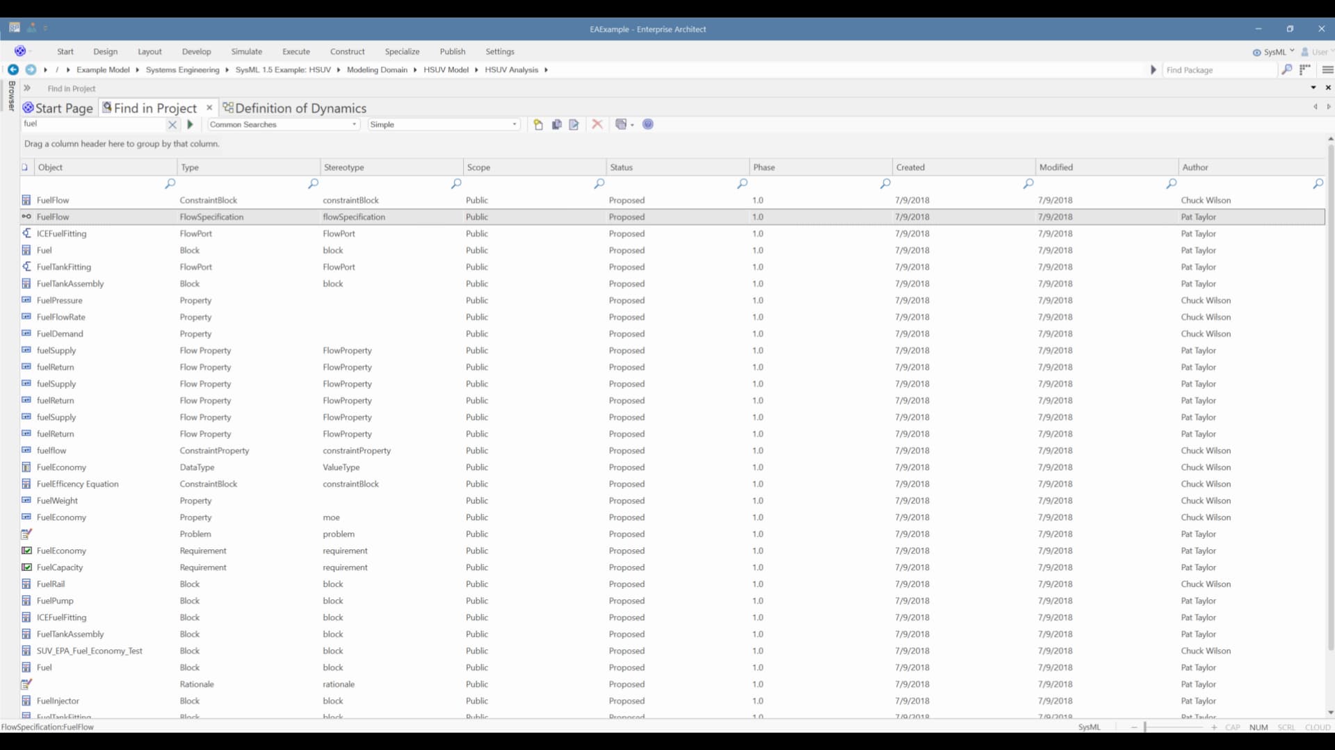 Easily review SysML model relationships with Sparx Enterprise Architect
